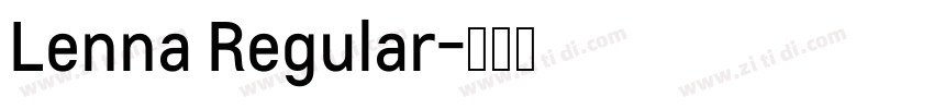 Lenna Regular字体转换